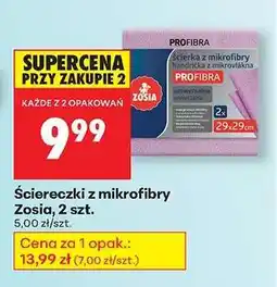 Biedronka Ściereczki z mikrofibry Zosią, 2 szt oferta