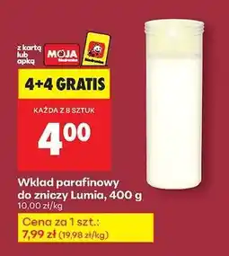 Biedronka Wkład parafinowy do zniczy Lumia, 400 g oferta