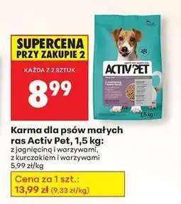 Biedronka Karma dla psów małych ras Activ Pet, 1,5 kg oferta