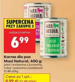 Biedronka Karma dla psa Maxi Natural, 400 g oferta