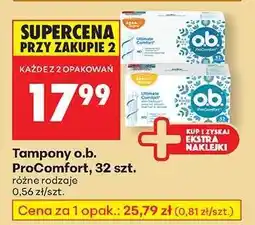 Biedronka Tampony o.b. ProComfort 32 szt oferta