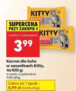 Biedronka Karma dla kota w saszetkach Kitty, 4x100 g oferta