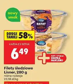 Biedronka Filety śledziowe Lisner 280 g oferta
