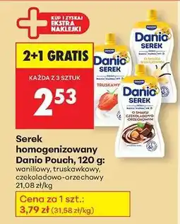 Biedronka Serek homogenizowany Danio Pouch, 120 g oferta
