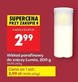 Biedronka Wkład parafinowy do zniczy Lumia, 200 g oferta