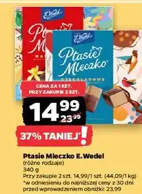 Netto Czekoladki waniliowe E. Wedel Ptasie Mleczko oferta