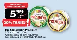 Netto Ser camembert naturalny President oferta
