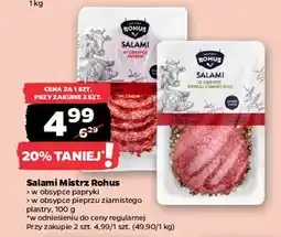 Netto Salami w obsypce papryki Mistrz Rohus oferta