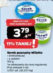Netto Serek puszysty z ziołami Miletto oferta