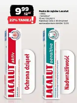 Netto Pasta do zębów Lacalut Sensitive oferta