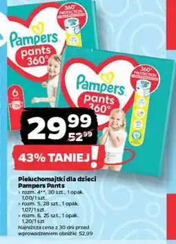 Netto Pieluchomajtki Pampers Pants oferta