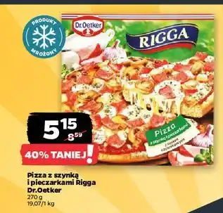 Netto Pizza z szynką i pieczarkami Dr. Oetker Rigga oferta