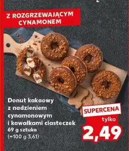 Kaufland Donut kakaowy z nadzieniem cynamonowym oferta