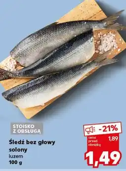 Kaufland Śledź solony bez głowy oferta