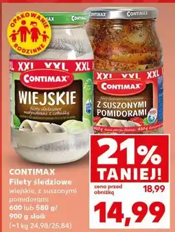 Kaufland Filety śledziowe z suszonymi pomidorami Contimax oferta