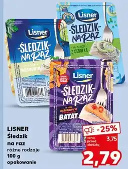 Kaufland Śledzik na raz z batatami Lisner Na Raz oferta