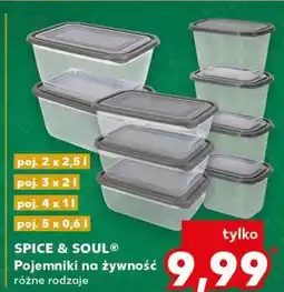 Kaufland Pojemniki na żywność 2.5 l Spice&Soul oferta