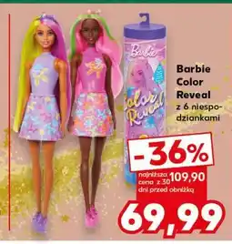 Kaufland Lalka color reveal Barbie oferta