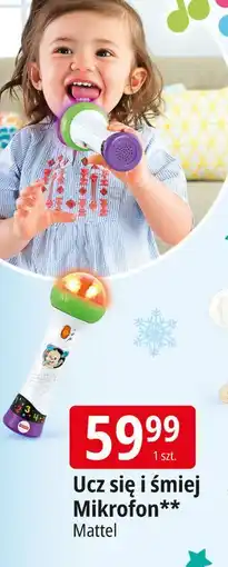 E.Leclerc Mikrofon malucha z interaktywnym pilotem Mattel oferta