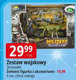 E.Leclerc Zestaw pojazdów z żółnierzem Dromader oferta