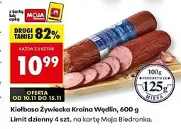 Biedronka Kiełbasa żywiecka Kraina Wędlin oferta