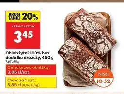 Biedronka Chleb żytni 100 % oferta