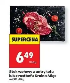 Biedronka Stek wołowy z antrykotu Kraina Mięs oferta