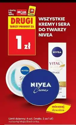 Biedronka Krem daily uv spf15 Nivea Soft oferta