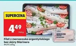 Biedronka Morszczuk argentyński filet bez skóry Marinero oferta