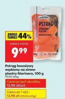 Biedronka Pstrąg łososiowy wędzony plastry Marinero oferta