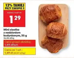 Biedronka Mini ciastko z nadzieniem budyniowym oferta