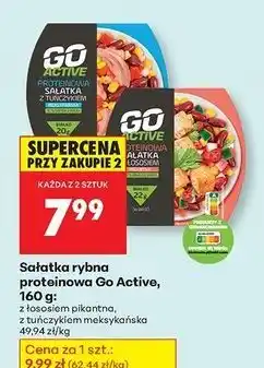 Biedronka Sałatka proteinowa z łososiem pikantna Go Active oferta
