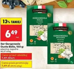 Biedronka Gorgonzola łagodna Gustobello oferta