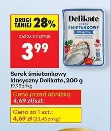 Biedronka Serek śmietankowy klasyczny Delikate oferta
