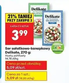 Biedronka Ser sałatkowy typu greckiego półtłusty Delikate oferta