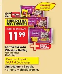 Biedronka Karma dla kota kolekcja wiejskich smaków Whiskas Tasty Mix oferta