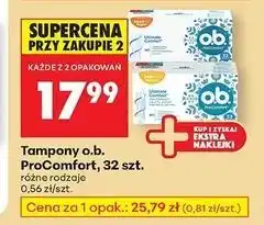 Biedronka Tampony normal O.b. Procomfort oferta