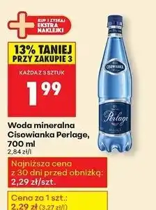Biedronka Woda musująca Cisowianka Perlage oferta