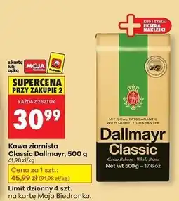 Biedronka Kawa Dallmayr Classic oferta
