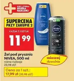 Biedronka Żel pod prysznic Nivea Men Active Clean oferta