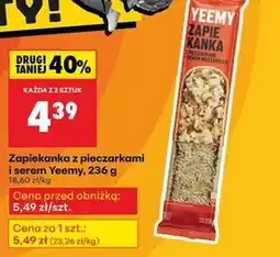 Biedronka Zapiekanka z pieczarkami i serem mozzarella Yeemy oferta