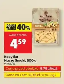 Biedronka Kopytka Nasze Smaki oferta