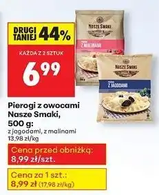 Biedronka Pierogi z malinami Nasze Smaki oferta