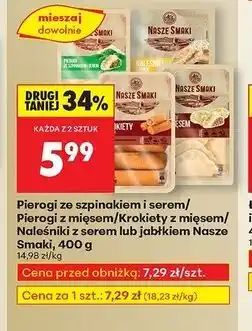 Biedronka Nalesniki z jabłkami Nasze Smaki oferta