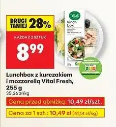 Biedronka Lunchbox z mozzarellą i kurczakiem Vital Fresh oferta