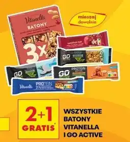 Biedronka Baton proteinowy z migdałami i kokosem Go Active oferta