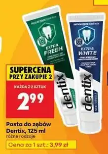 Biedronka Pasta do zębów extra white Dentix oferta