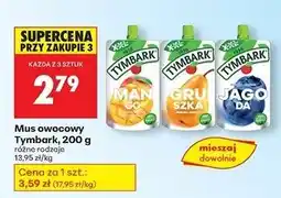 Biedronka Mus jabłko-banan-jagoda Tymbark oferta