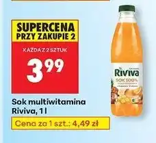 Biedronka Sok multiwitamina 100% Riviva oferta