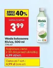 Biedronka Woda kokosowa Riviva oferta